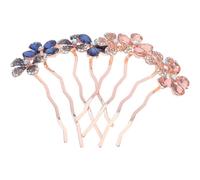 Healeved 2pcs Sparkly Rhinestone Bridal Hair Accessories Comfortable Secure Hair Combs for Wedding Updos and Loose Waves Adaptable Elegant Headpieces for Brides with Fit