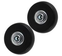 Healeved 2pcs Spinner Wheels Suitcase Replacement Wheels Noise Reducing Rubber Casters for Trolley Cases Smooth Swivel Motion Travel Luggage Repair