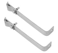 Healeved 2pcs Stainless Steel Lightning Rod Brackets Grounding Bonding Clamps for Roof Thunder Protection Systems Weatherproof Connectors for Harsh Environments