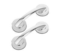 Healeved 2PCS Suction Cup Grab Bars Self Adhesive Safety Handles for Showers and Bathtubs Easy No Drill Installation for Elderly Support Versatile Use Smooth Surfaces