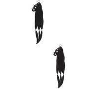 Healeved 2pcs Synthetic Crochet Hair Extensions Curly Ponytail Braided for Women Long Braided Ponytail Extension Hair for Braids
