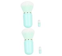Healeved 2pcs Telescopic Blush Brush Portable Makeup Tool for Foundation and Blush Application Retractable Design Compact for Travel and Daily Use for Women