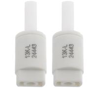 Healeved 2pcs Toilet Seat Damper Kit Soft Close Function Plastic Material White Toilet Lid Buffer Smooth and Silent Closing Prevents Damage Includes Damper Buffer