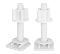 Healeved 2pcs Toilet Seat Hinge Screws and Bolts Kit for Toilet Seat Replacement, Abs Plastic Material with Easy Installation and Versatile Applications, Suitable for Homes and Public