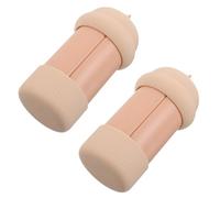 Healeved 2pcs Travel Tubes Silicone round Bottles 60ml Leakproof Refillable Squeeze Bottles for Toiletries 4-in-1 Travel-friendly Liquid Containers for Travel and Sports Activities