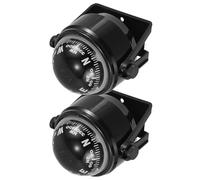Healeved 2pcs Truck Dashboard Compass with Precise Magnetic Declination Adjustment and Easy-to-read Interface, Abs Material Vehicle and Kayak Compass for Outdoor Adventure Navigation