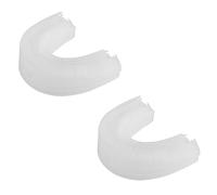 Healeved 2Pcs U-Shaped Replacement Electric Toothbrush Heads Soft Silicone Bristle Oral Cleaner with Internal Angled Bristles for Plaque Removal and Gum Care Designed for Home Oral Hygiene