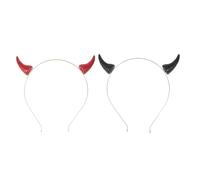 Healeved 2Pcs Unique Halloween Style Demons Horn Hair Creative Party Headdress Prop