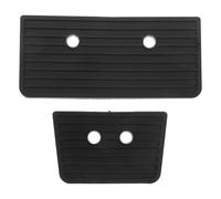 Healeved 2Pcs Universal Anti-Slip Rubber Drum Pedal Pads Set with Large and Small Bass Drum Foot Pads Accessory for Jazz and Rock