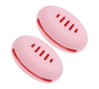 Healeved 2pcs Vented Silicone Makeup Sponge Holder Travel-friendly Shatterproof Case for Powder Puff Round Design for Organizing Makeup Essentials The Go