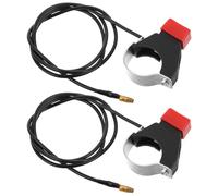 Healeved 2pcs Waterproof Handlebar Kill Button Switch for Dirt Bike and Atv, Alloy and Plastic Construction, Momentary Engine Stop Switch for Racing and Rough Terrains