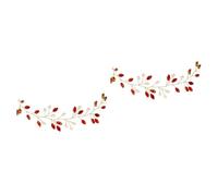 Healeved 2pcs Wedding Bridal Rhinestone Hair Vine for Women Elegant Decorative Headpiece for Brides Suitable for Weddings Parties and Special Occasions