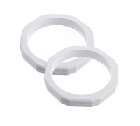Healeved 2pcs White Floating Jewelry Display Boxes with Clear PE Film Transparent Packing Cases for Medals Coins Stamps and Valuable Memorabilia Exhibition