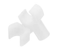 Healeved 2Pcs White Plastic Wheelchair Seat Rail Slider Supports, Replacement Clamp Brackets for Wheelchairs and Transport Chairs, Universal Mobility Aid Accessories for Seniors