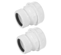 Healeved 2pcs White Pp Pipe Adapter Fittings 30mm to 45mm for Kitchen Sink Drain Pipe Adapter and Bathroom Plumbing Household Drain Connector Material Strength for Effortless Facility