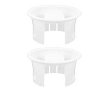 Healeved 2pcs White Water Pitcher Replacement Lids with Fine Workmanship and Burr-Free Finish, Reusable Jug Covers for Kitchen and Dining Use