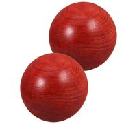 Healeved 2pcs Wooden Baoding Balls for Hands with Ergonomic Design, Lightweight Sports Massage Ball for Versatile Use on Body Parts, for Business Trips and Outdoor Activities