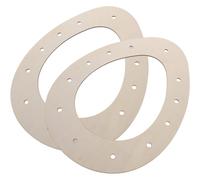 Healeved 2pcs Wooden Easter Egg Wreath Bases 23x30cm Floral Arrangement Frame Wood Wreath Rings for Craft DIY Holiday Decorations