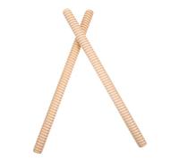 Healeved 2Pcs Wooden Rhythm Sticks for Early Education Percussion Instrument Supplies Red Threaded Design Natural Wood Color