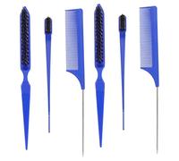 Healeved 2sets Double Ended Hair Styling Combs Haircut Comb for Home Salon Use Comfortable Detangle Brushes for Curly Straight Hair