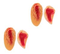 Healeved 2sets Halloween Stickers Realistic Wound Makeup Blood Latex Temporary Body Decorations for Costumes Parties 2pcs*2 Random Style