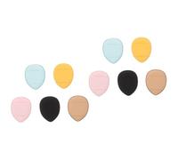 Healeved 2sets Mini Makeup Puff Finger Facial Powder Applicator for Liquid Dry Use Soft Cushions for Foundation Blush and Loose Powder Easy to Hold Strap
