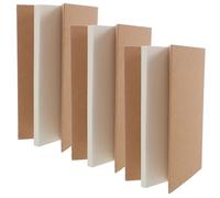Healeved 3 Books Sketch Book Set 7.5x5 Inch, Hardcover Bound Blank Drawing Notebooks with 64 Sheets 70gsm Paper, Wear and Tear Resistant Portable Kraft Cover for Artists and Students