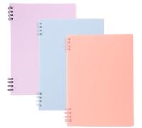 Healeved 3-pack Spiral Notebooks for Note Taking, Office Journals, Portable Academic Notebooks for Work And Study
