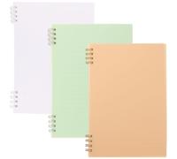 Healeved 3-pack Spiral Notebooks for Note Taking, Office Journals, Portable Academic Notebooks for Work And Study