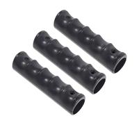 Healeved 3 Pairs Plastic Walker Hand Grips with Raised Textures and Double Channel Construction, Anti-slip Mobility Aid Handle Covers for Elderly, Suitable for Crutch and Rollator Use