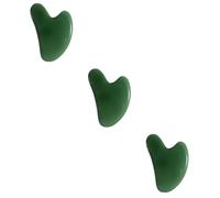 Healeved 3 Pcs Scraping Board Face Smoother Tool Point Scratcher Scraper Scraping Tool Tools Portable Scraping Tablet Leg Massage Plate Facial Massage Board Aventurine Jade Green