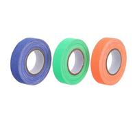 Healeved 3 Rolls 15Mm X 10M Self-Adhesive Fluorescent Cloth Tape, Neon Glow in Dark Strips for Stage, Party Decoration, UV Reactive Safety Marking in Orange, Green, Blue