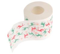 Healeved 3 Rolls Christmas Toilet Paper Roll Ply Xmas Tissue Roll with Patterns Holiday Table Tissue for Festive Decorations and