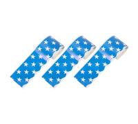 Healeved 3 Rolls Star Pattern Bulletin Board Border Sticker 0.6m x 10m Each Classroom and Room Decoration Teaching Bulletin Board Trim for School Door and