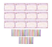 Healeved 3 Sets Classroom Incentive Chart with Star Reward Stickers, Behavior Tracking Tools, Progress Charts for Students Positive Reinforcement Systems