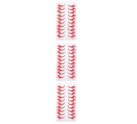 Healeved 30 Pairs Red Colored False Eyelashes Dramatic Cat Eye Style with Single Cluster Structure Made of Artificial Fiber for Shows and Photography Natural Wispy Manga Lashes Styling