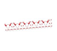 Healeved 30 Pcs Red Sequin Devil Horns Headband Halloween Costume Accessory for Women Fancy Dress Cosplay Party Masquerade Carnivals