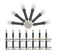 Healeved 30 Sets Furniture Cam Lock Connector Kit with Bolts and Embedded Rods for Wardrobe Drawer Cabinet Assembly Enhanced Stability Quick Installation Stylish Modern Design