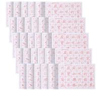 Healeved 30 Sheets Chinese Calligraphy Copy Sheets for Beginners, Calligraphy Practice Paper with Basic Stroke Templates, Handwriting Practice Notebook for Brush Writing and Character