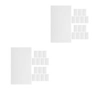 Healeved 30 Sheets Dual-adhesive Foam Squares for Crafts and Office Supplies, Portable White Foam Mounting Tape with Secure Holding, for Picture Hanging and DIY Projects in Classrooms