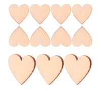 Healeved 300Pcs Unfinished Natural Wood Heart Cutouts 20Mm Small Wooden Hearts for DIY Crafts Wedding Decorations Shower Tags Rustic Wood Slices for Art Projects