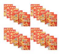 Healeved 30pcs 2024 Lunar New Year Red Envelopes Dragon Year Red Packets Mixed Styles Traditional Chinese Money Pouches for Festival and Spring Celebrations Random Style