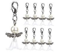 Healeved 30Pcs Angel Key Chains for Shower Wedding and Birthday Party Favors Elegant Pearl Design Thank You to Brighten Any Celebration