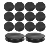 Healeved 30pcs Black round Piggy Bank Stopper Replacement Caps with Soft Rubber Material, Doublelayered Storage Design for Convenient Access and Sealed Protection, for Bedrooms and Offices