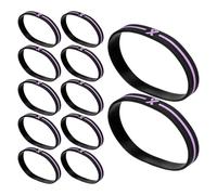 Healeved 30pcs Black Silicone Awareness Wristbands for Breast Prevention - Motivational Cancer Awareness Bracelets for Men Women, Fundraiser Accessories for Support Campaigns