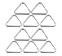 Healeved 30pcs Camera Strap Triangle Hook Lug Ring, Alloy Quick Release Adapter Buckles, Silver, for Dslr Camera Shoulder or Neck Strap, Photo Sessions and Frequent Changes