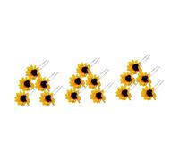 Healeved 30pcs Daisy Sunflower Hair Pins Beautiful Floral Hair Accessories for Brides Women and Girls for Weddings Parties and Daily Wear