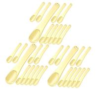 Healeved 30pcs Face Applicator Spoons for Easy Use Precision Makeup Scoop Tools with Hanging Hole for Facial Creams and Beauty Products