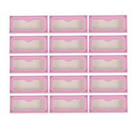 Healeved 30pcs False Eyelash Case with Lash Tray Paper Makeup Packaging Box to Keep False Eyelashes in Place for Personal Or Professional Use