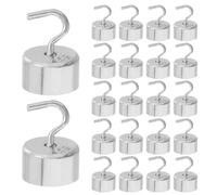 Healeved 30pcs High Precision 5g Iron Calibration Weights with Double-hook Design for Laboratory and General Science Experiments, Accurate Mass Weights with Hanger for Educators